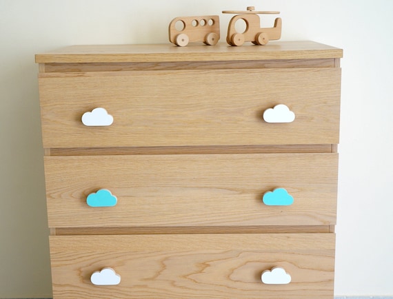 Cloud Drawer Pulls Knobs Nursery Dresser Knobs Cloud Etsy