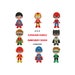 Superhero Bundle Set Embroidery Design | Machine Embroidery Design | Superhero Full Filled Embroidery Designs | Superhero Designs