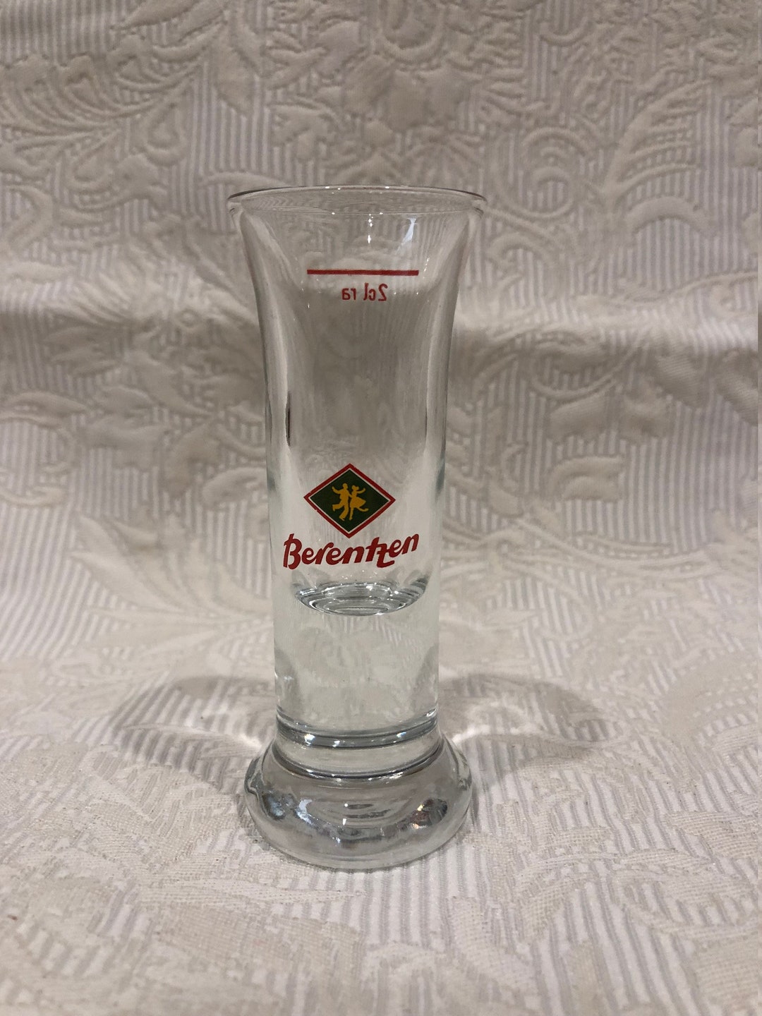Vintage Berentzen German Shot Glass/apple Schnapps Liquor Glass