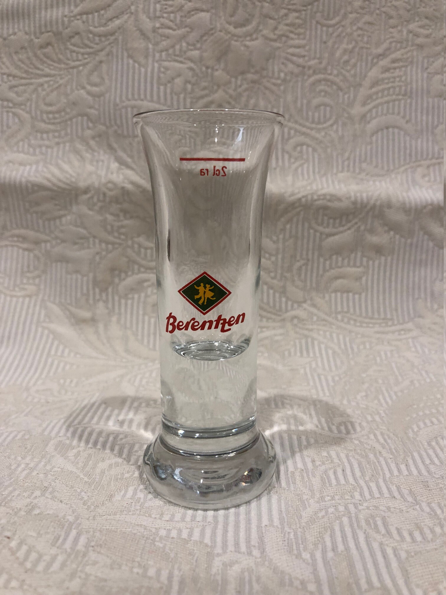Vintage Berentzen German Shot Glass/apple Schnapps Liquor Glass