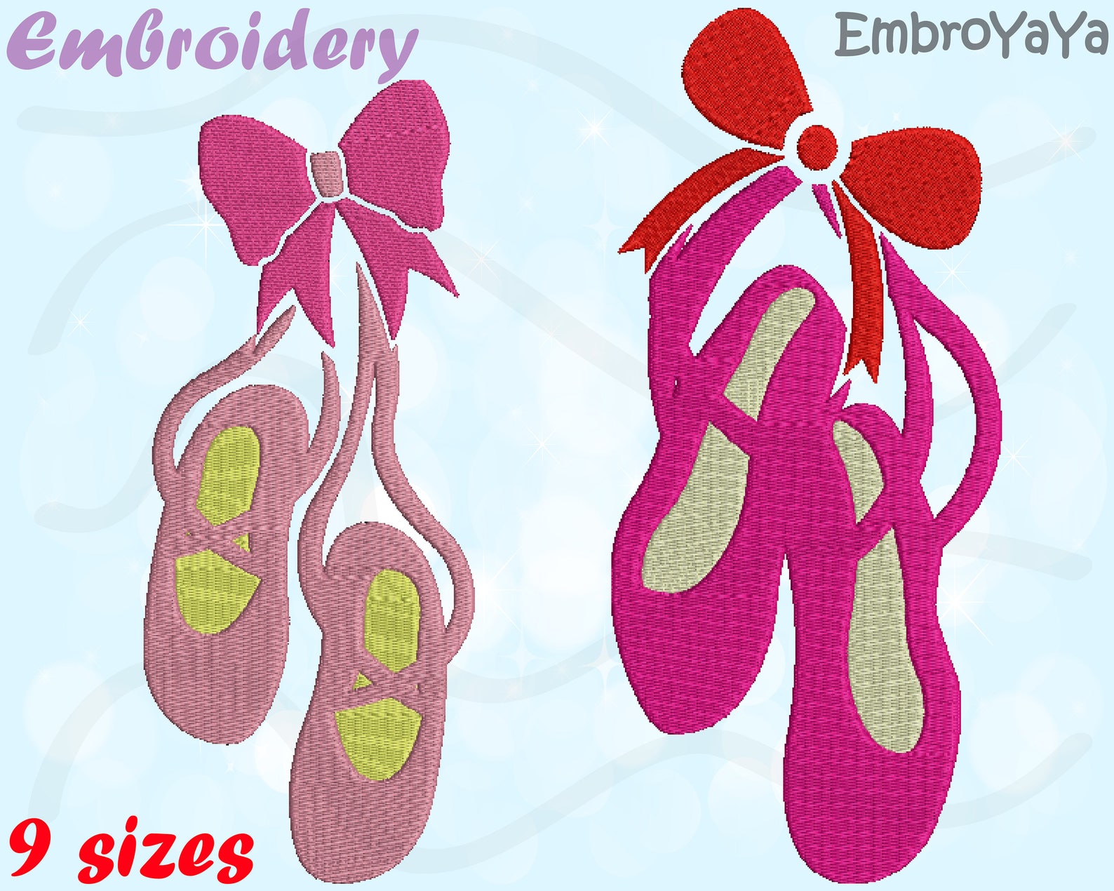 ballet shoes designs for embroidery machine instant download commercial use digital file 4x4 5x7 hoop icon symbol sign ballerina