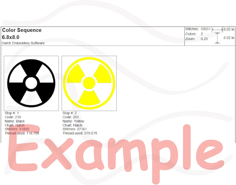 Radioactive Science Designs for Embroidery Machine Instant Download Commercial Use digital file 4x4 5x7 hoop icon symbol sign toxic 20b