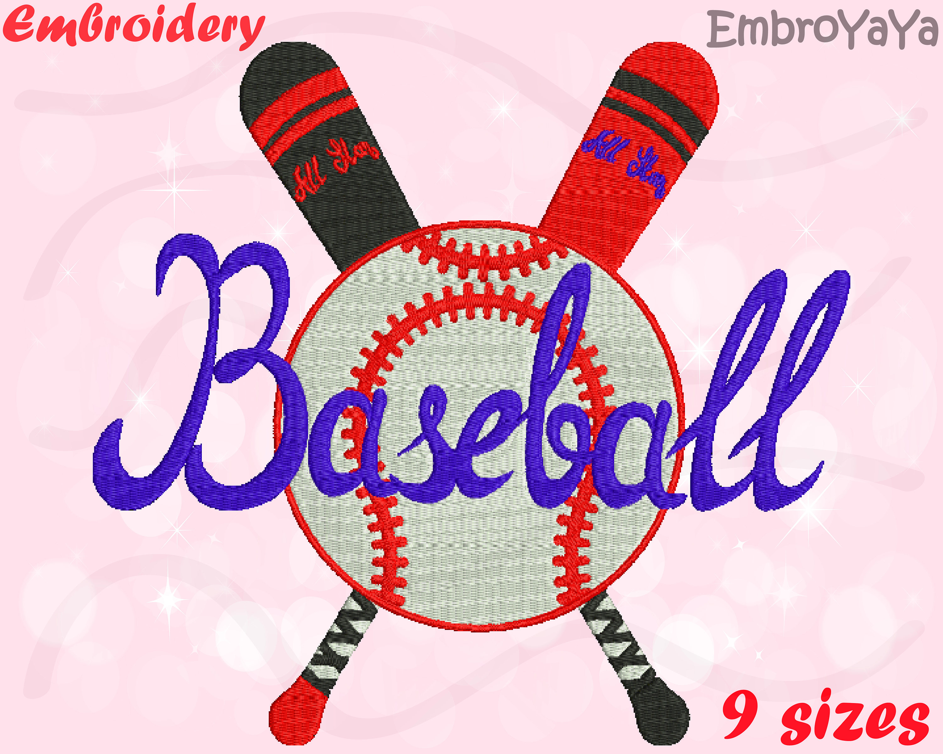 Baseball Designs for Embroidery Machine Instant Download Etsy Baseball designs for embroidery machine instant download