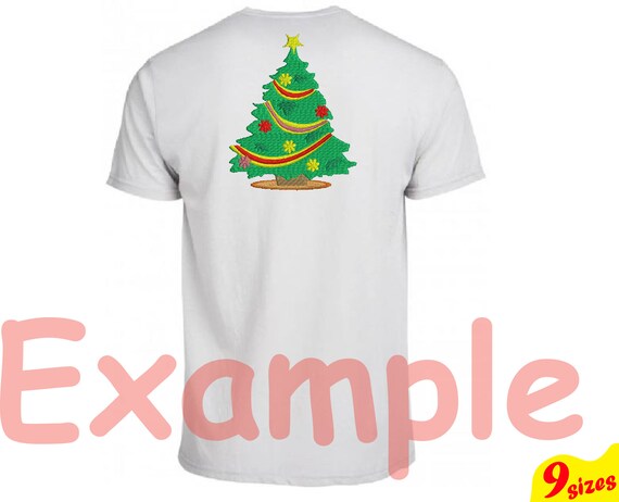 Christmas Tree Embroidery Design Machine Instant Download Etsy