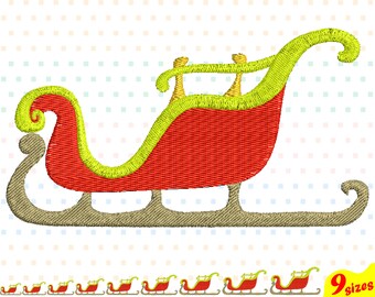 Sleigh Embroidery Design Instant Download - Etsy