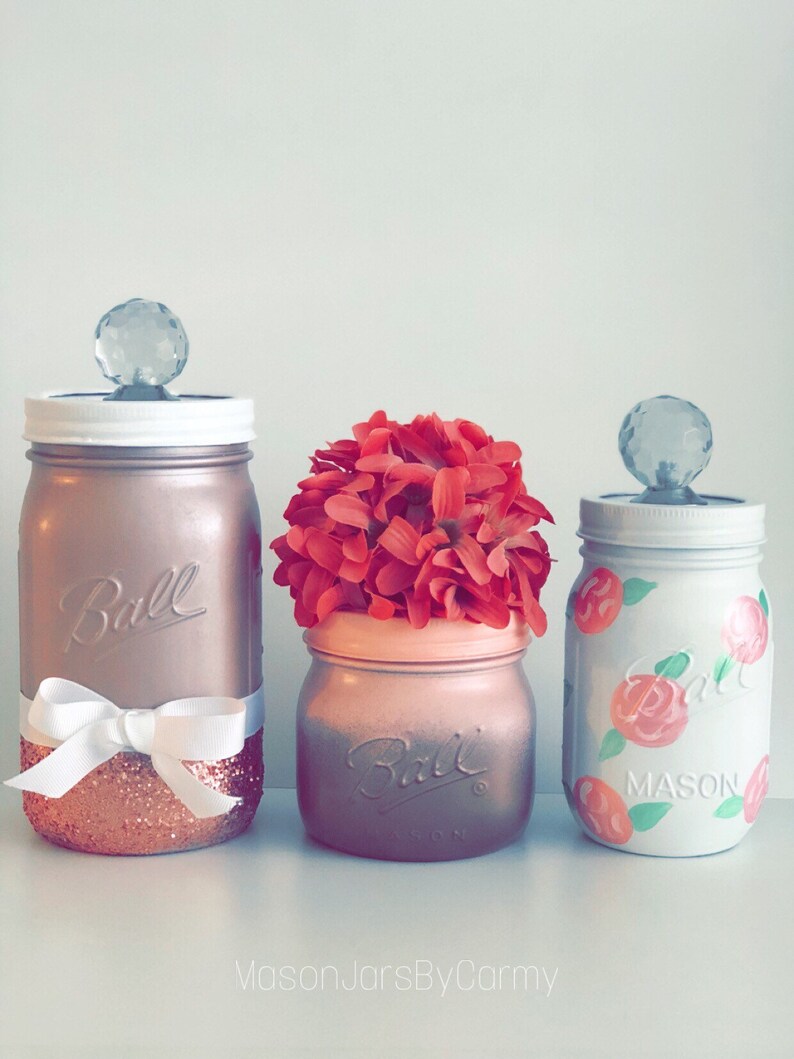Decorative Mason Jars Etsy