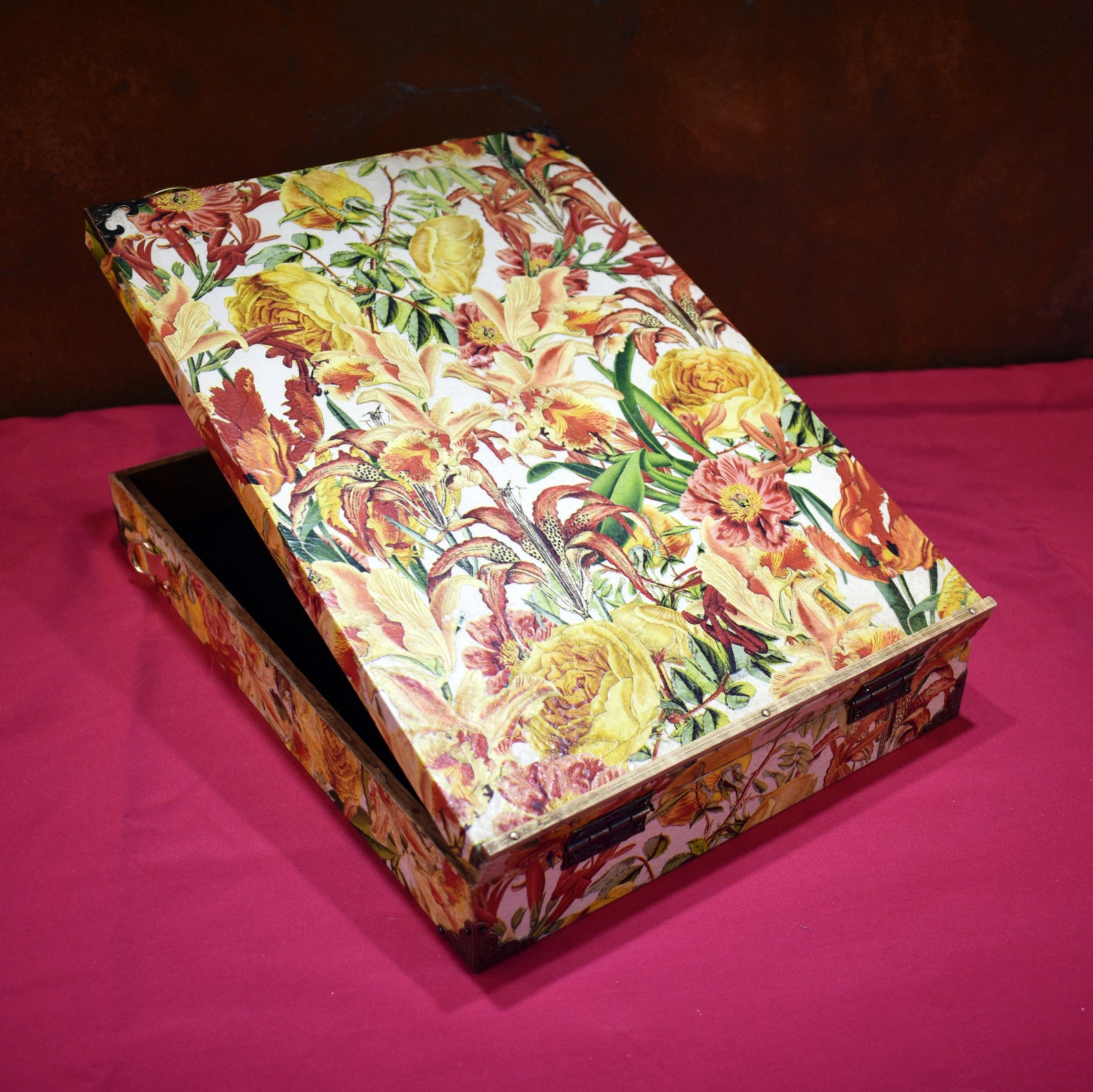 Long Distance Messenger Box Up-cycled Writer's Messenger Box, Yellow Iris - Etsy