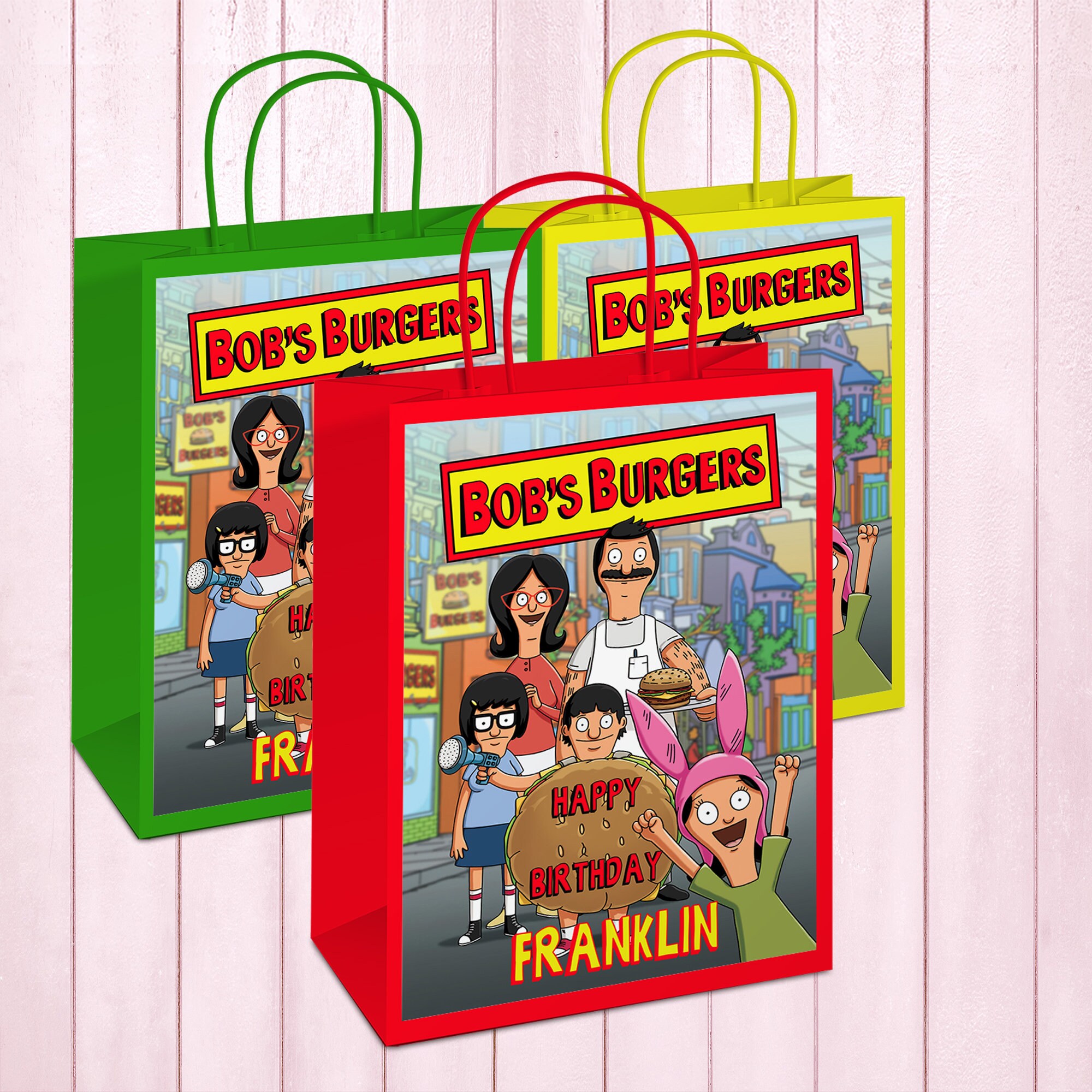 Bobs Burgers Gift Bag Bobs Burgers Candy Bag Bobs Burgers Etsy