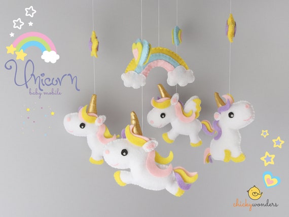 unicorn baby mobile