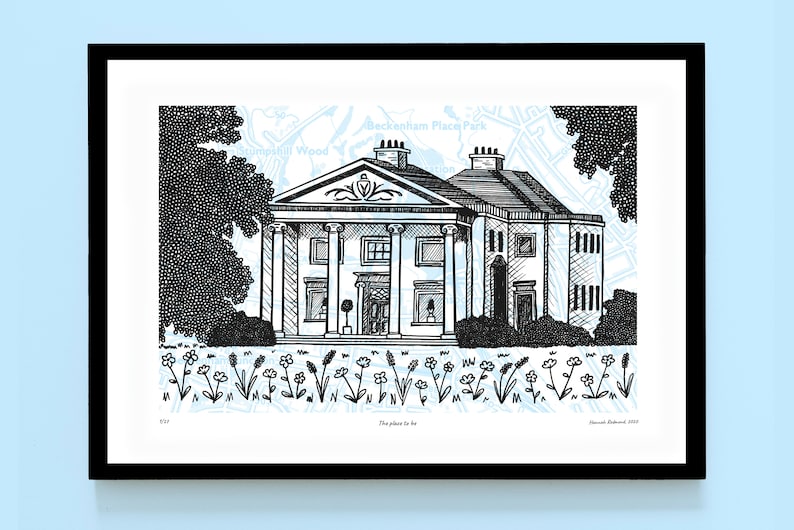 Beckenham Place Park limited edition screenprint /'The Place to be/'