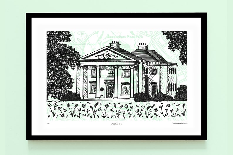 Beckenham Place Park limited edition screenprint /'The Place to be/'