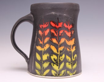 Porcelain Fall Leaves Mug 1077