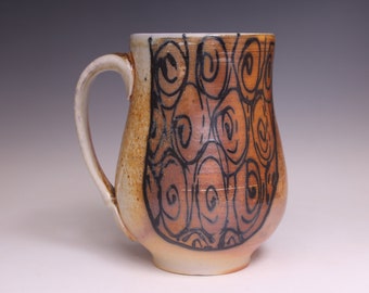 Wood Fired Spiral Mug 1101