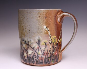 Square Wood Fired Meadow Mug 1094