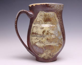 Stamped Woodfired Mug 1084