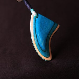 Llavero azul turquesa