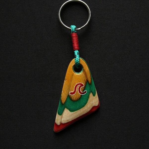 Porte clef Palme Rasta vague