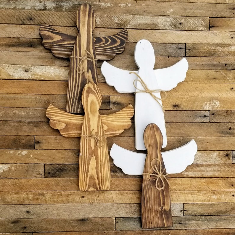 Reclaimed Wood Rustic Christmas Angel image 2