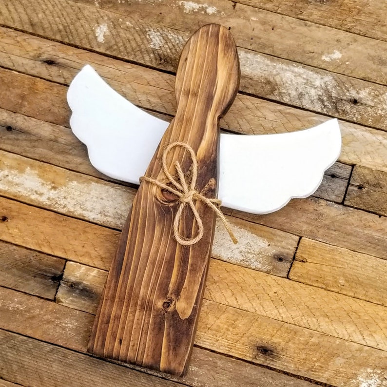 Reclaimed Wood Rustic Christmas Angel image 6