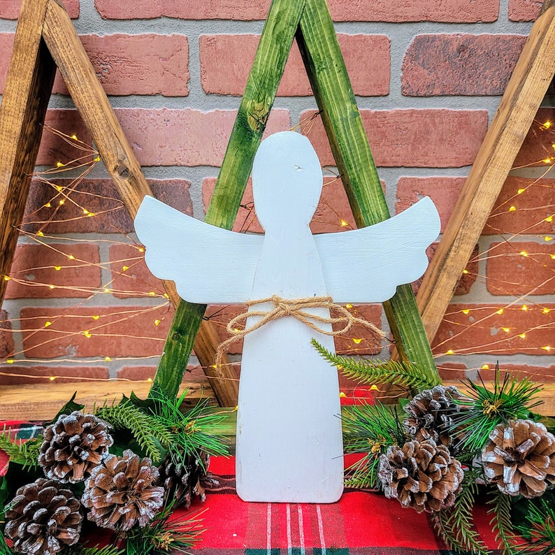 Reclaimed Wood Rustic Christmas Angel image 1