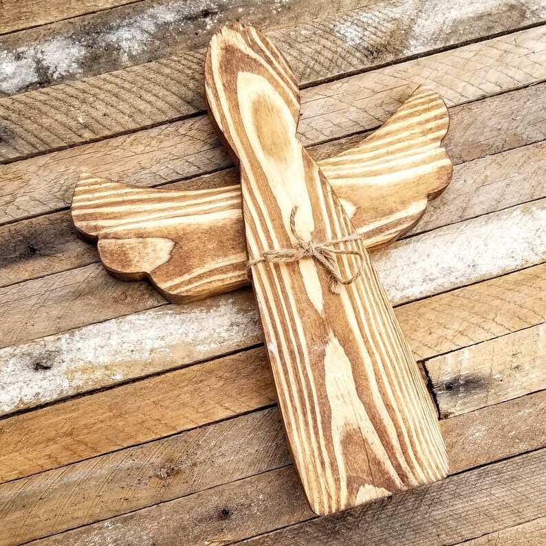 Reclaimed Wood Rustic Christmas Angel image 4