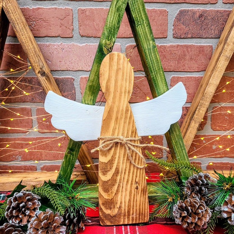 Reclaimed Wood Rustic Christmas Angel image 3