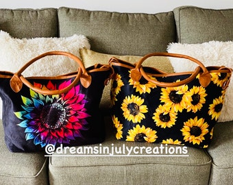 sunflower tote purse