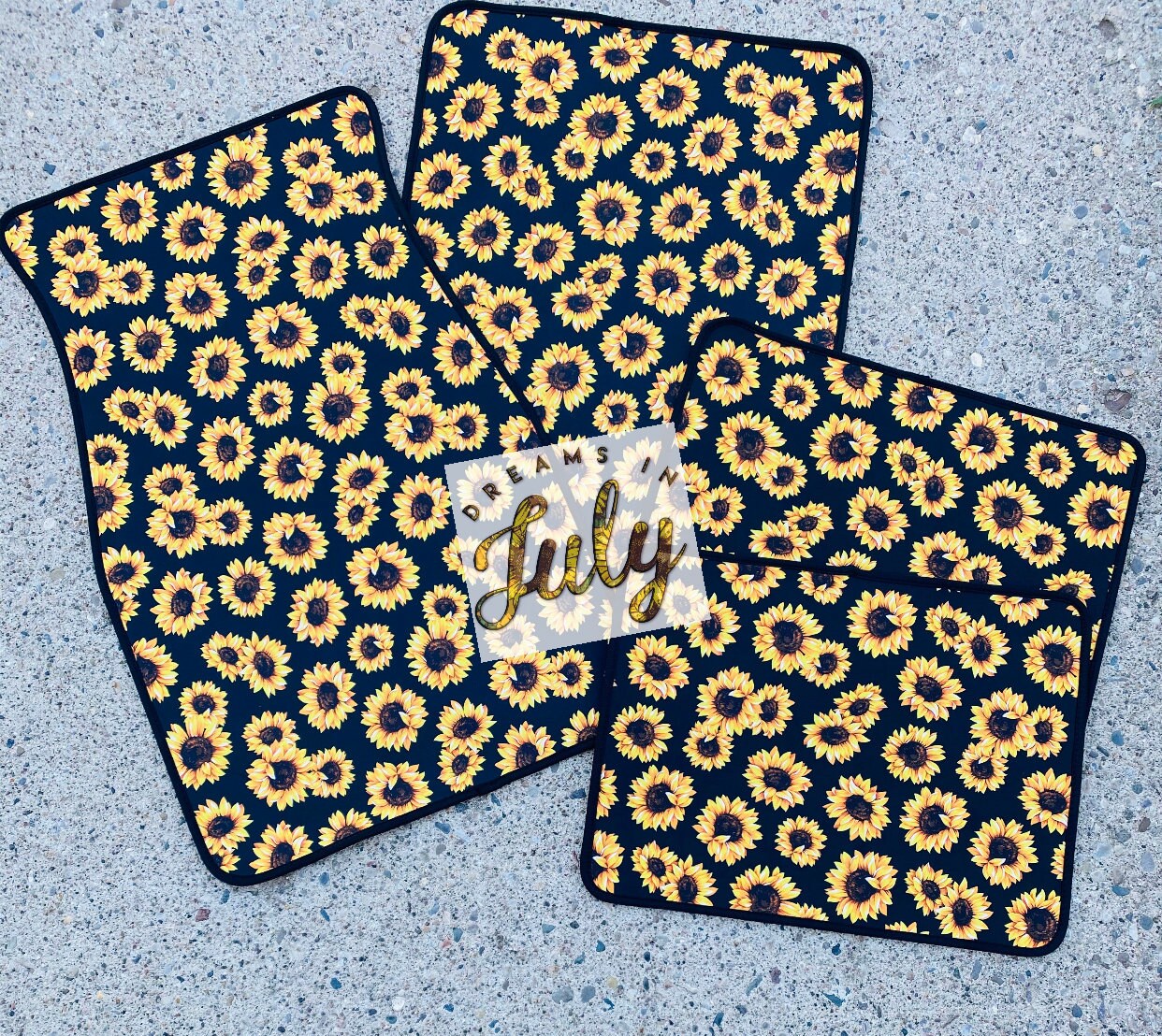 Girasoles alfombras de suelo de girasol accesorios de coche | Etsy