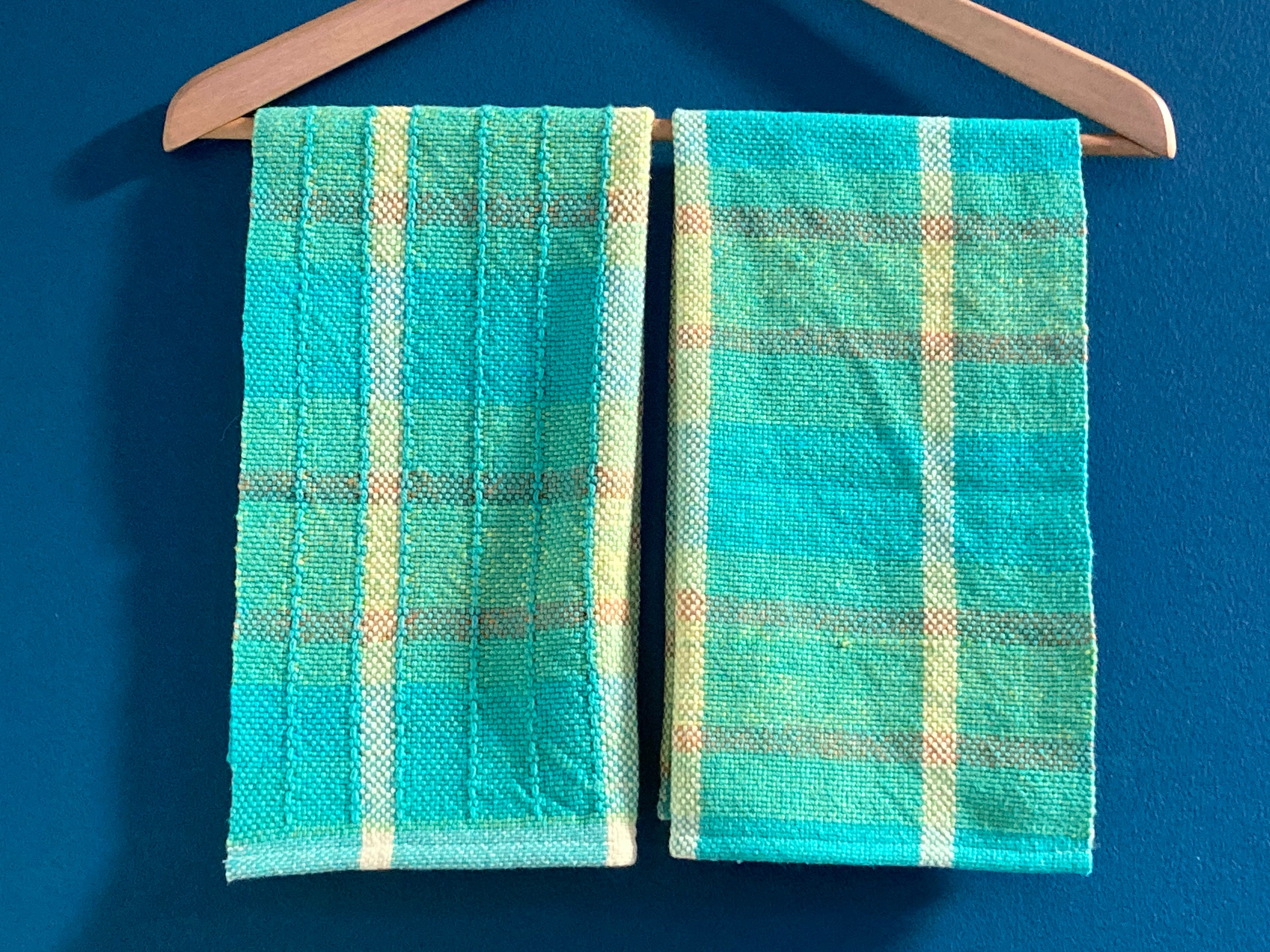 Turquoise Kitchen Towel 4 Pack Set 15x25 Dish Hand Drying Towels FREE  SHIPPING