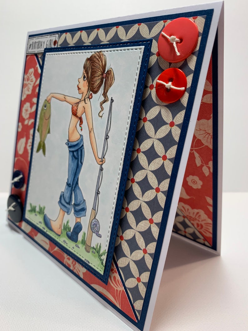 3D Birthday card For Her Birthday card For Her Birthday Girl card Handmade Birthday card Fancy Birthday card Blank Inside card