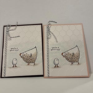 Du bist ein gutes Ei Karte, Huhn gute Ei Karte, Stampin' Up Huhn Karte, Jede Anlass Karte, Handgemachte Karte, Lustige Huhn Karte