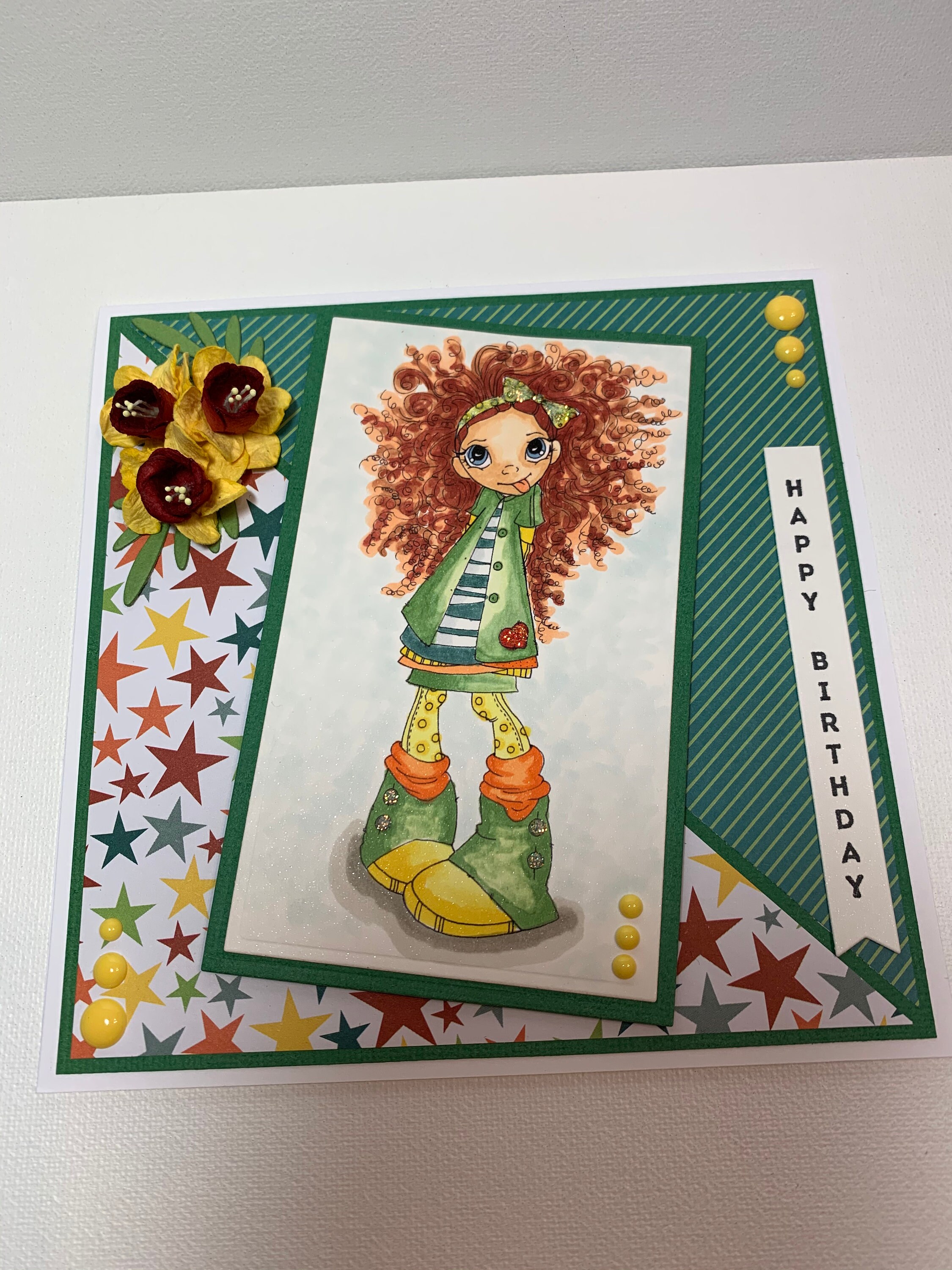 Happy Birthday Karte 3D Happy Birthday Karte Mädchen | Etsy