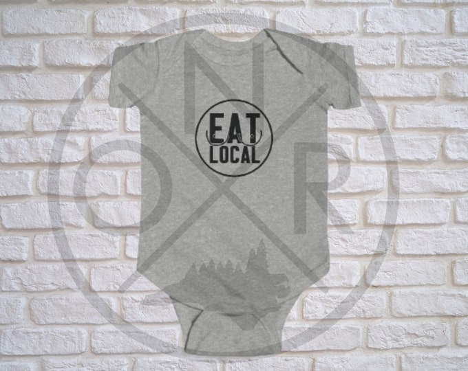 Eat Local Breastfeeding Breastfed Baby Infant Fine Jersey Bodysuit