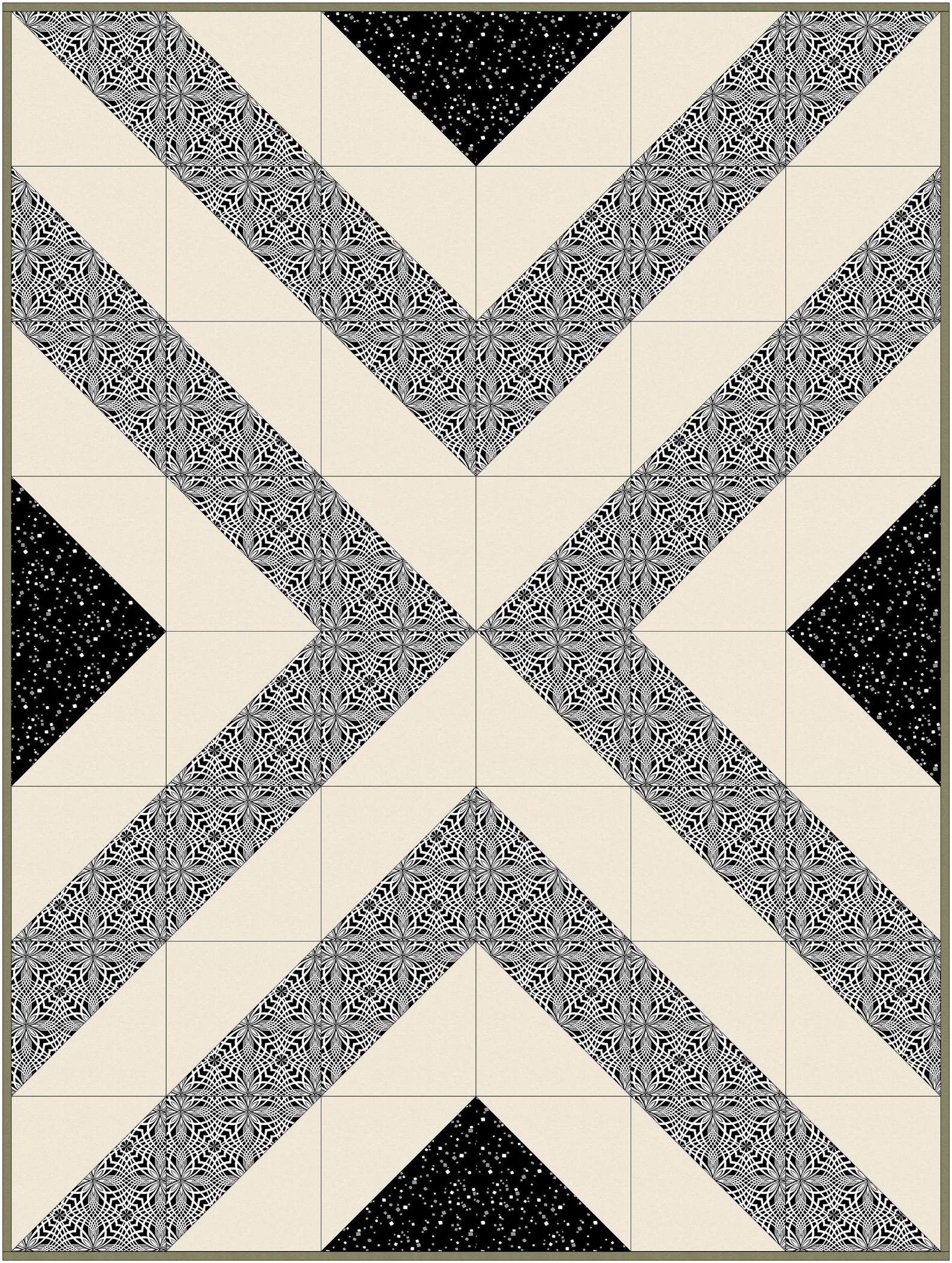 X Quilt Pattern, Modern Quilt Pattern - Etsy