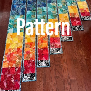 Staircase quilt panel pattern