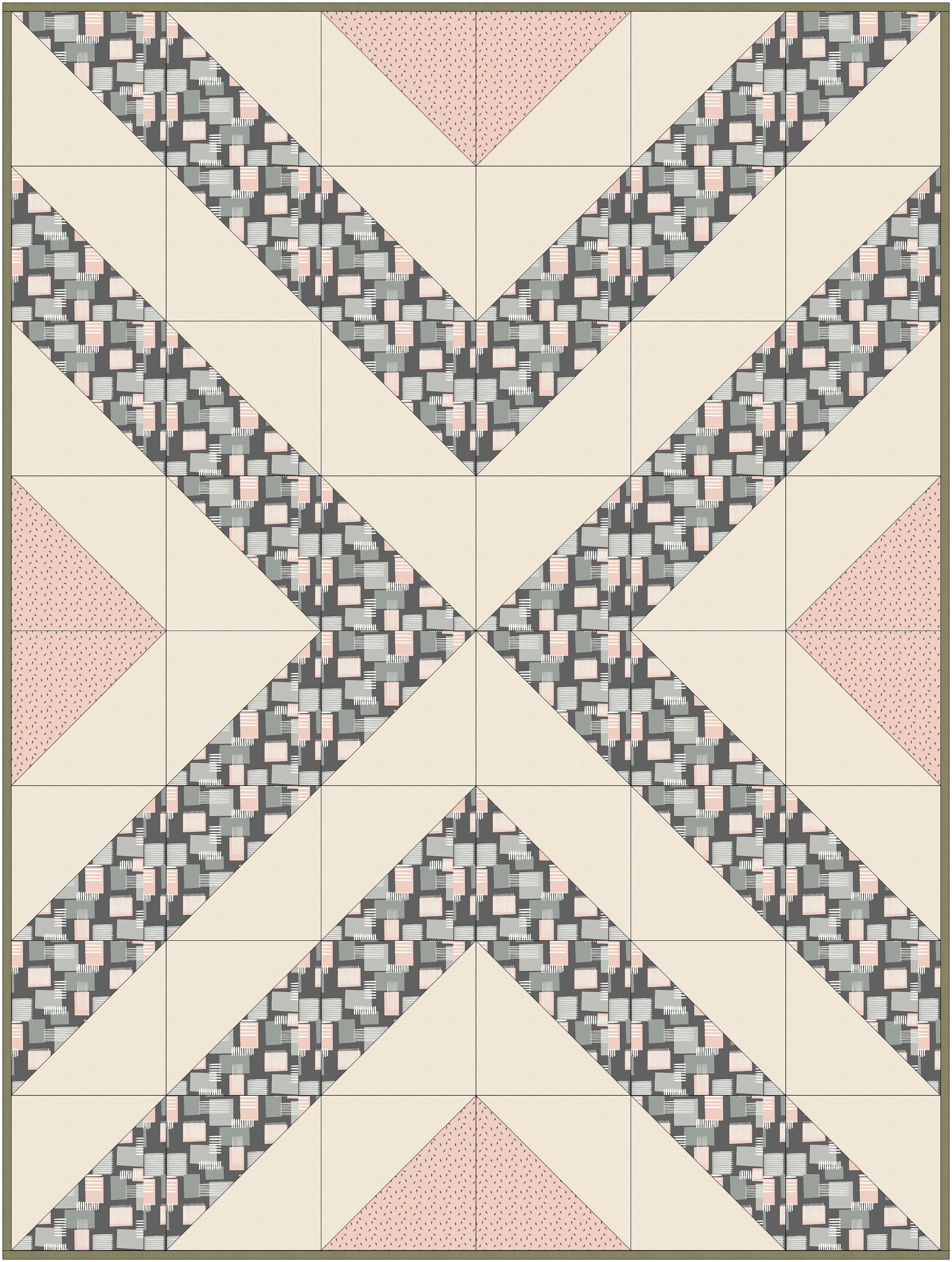 X Quilt Pattern, Modern Quilt Pattern - Etsy