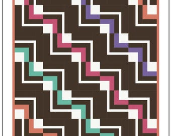 Modern quilt design, Going Up Quilt Pattern: Beginner-Friendly Modern Design