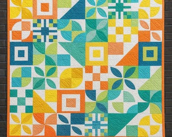 Nowoczesny wzór na kołdrę, Patchwork Parade