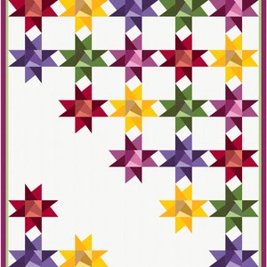 Modern Quilt Pattern, Diagonal Spaces Quilt Pattern