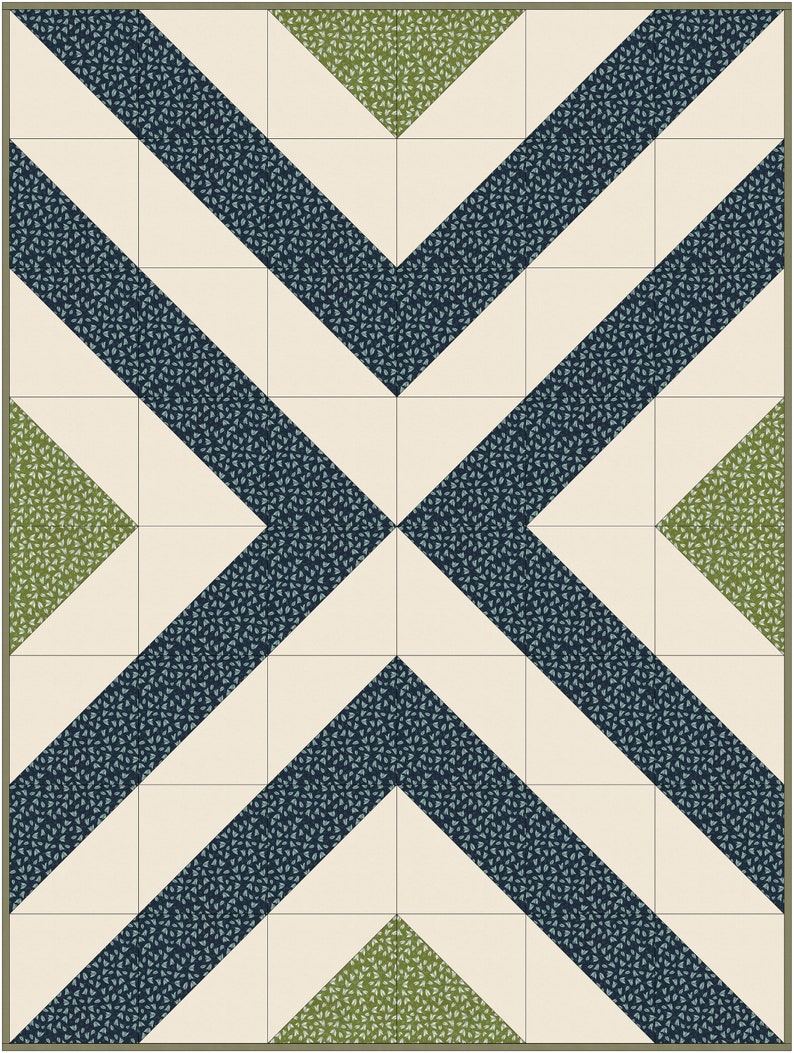 X Quilt Pattern, Modern Quilt Pattern - Etsy