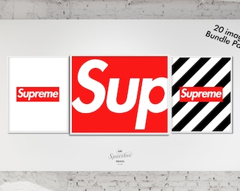 supreme poster etsy