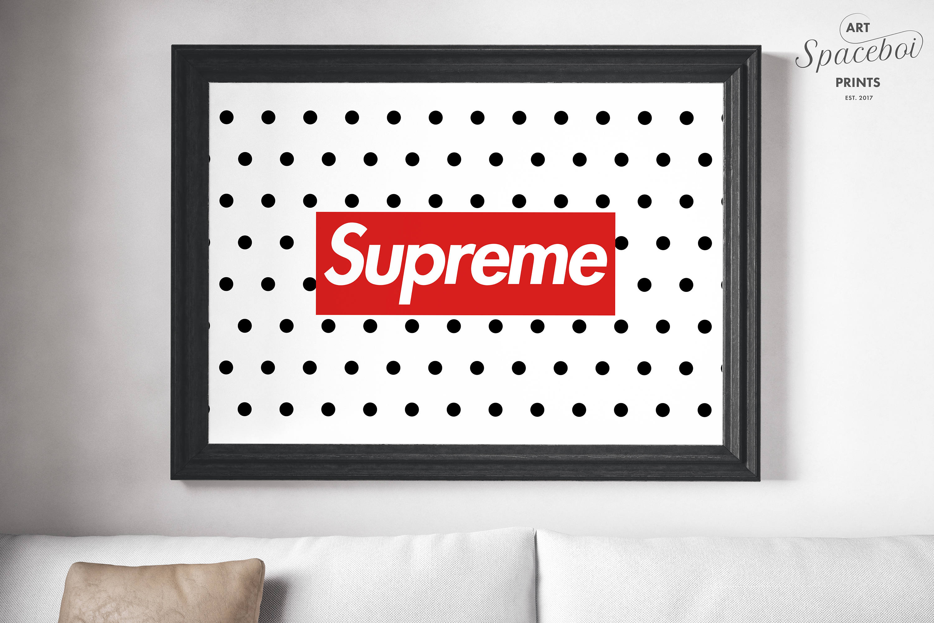 Supreme Box Logo Set of 7 Prints Supreme Kicks Sneaker | Etsy