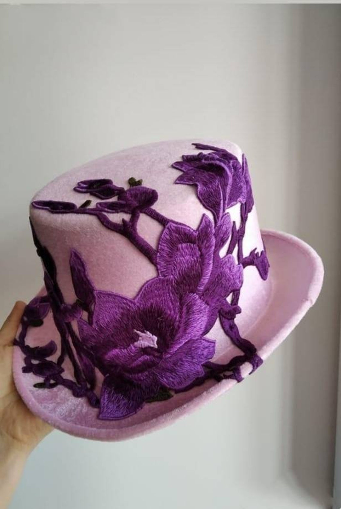Hats with faux flowers Etsy