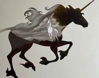 Amalthea Silhouette - Print