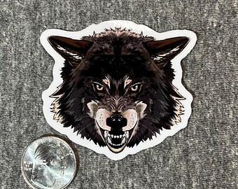 Little Wolf - glossy vinyl sticker