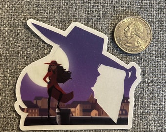 Carmen Sandiego - clear vinyl sticker