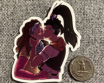 Sunset Kiss - vinyl sticker