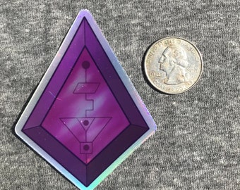 Entrapdak &quot;LUVD&quot; - holographic vinyl sticker [discont.]