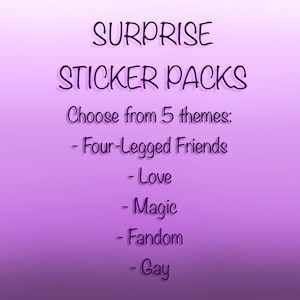 Surprise Sticker Packs