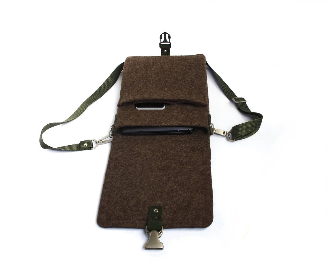 Shoulder Laptop Bag Brown Unisex Laptop Bag Crossbody Wool - Etsy